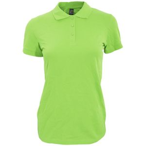 SOLS Dames/dames Perfect Pique Poloshirt met korte mouwen (Appelgroen)