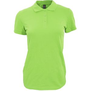 SOLS Dames dames Perfect Pique Poloshirt met korte mouwen (Appelgroen)