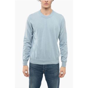 MM4 Kasjmiertrui met manchetten in lichtblauw