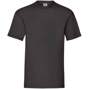 Fruit of the Loom Heren Valueweight T-Shirt (Zwart)