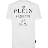 Philipp Plein - T-shirt Ronde Hals SS - Wit - Heren - Katoen