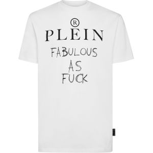 Philipp Plein - T-shirt Ronde Hals SS - Wit - Heren - Katoen