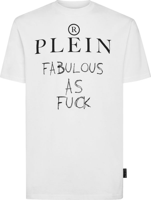 Philipp Plein - T-shirt Ronde Hals SS - Wit - Heren - Katoen