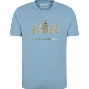 Mountain Warehouse Heren Populier Boom T-Shirt (Blauw)