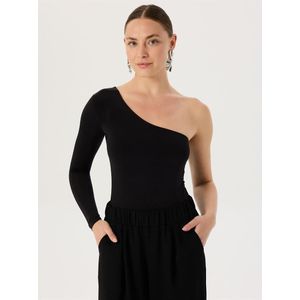 Lange Mouw Eén Schouder Body