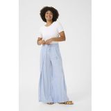 Cream, Dames, Broeken, Blauw, Maat: M Linnen,