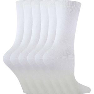 6 Paar Kinderen Jongens Meisjes Halfhoge Effen Kleur Casual Katoenen Kousen