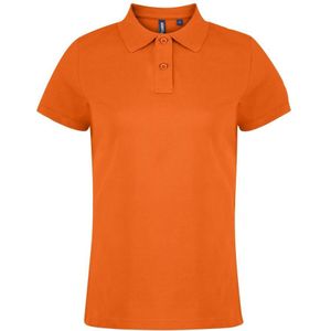 Asquith & Fox Dames/dames Poloshirt met korte mouwen en effen mouwen (Oranje)