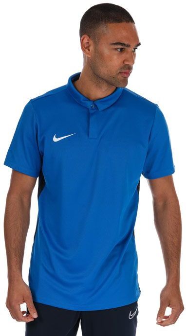 Nike - Academy 18 - Poloshirt - Blauw - Korte Mouwen