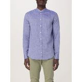 Emporio Armani - Overhemd - Lichtblauw - 100% Linnen