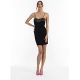 faina Cocktailjurk  zwart / zilver