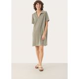 Jersey jurk A-shape olive