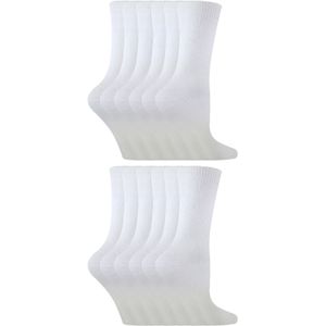 Sock Snob - 12 paar kindersokken van effen bamboe - Wit