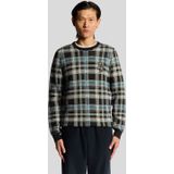 Lyle & Scott - Geribbelde Tartanjumper - Meerkleurig - Ronde Hals