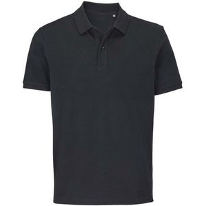 SOLS Unisex Pegase Piqué Poloshirt voor Volwassenen (Zwart)