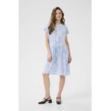 Kaffe - Kabeathe Short Dress - Jurk - Blauw - 100% Viscose