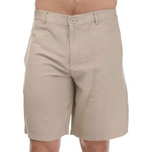 Armani Exchange Heren Linnen Rayon Twill Korte Broek (Beige)