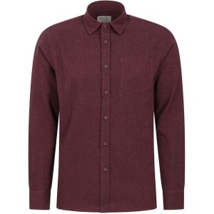 Mountain Warehouse Heren Bamford gemêleerd overhemd (Bourgondië)