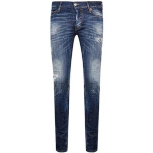 DSQUARED2 Slim Jean Destroyed Bros Paint Splash-jeans - Maat 30/32