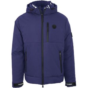 Plein Sport - UPPS25E - Gewatteerde Jas - Navy Blue - Met Capuchon