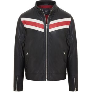 Aniak - Café Racer Biker Jack - Zwart - Leren Jack