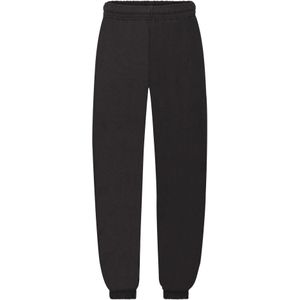 Fruit of the Loom Kinder/Kids Klassiek Effen Joggingbroek met Elastische Manchet (Zwart)