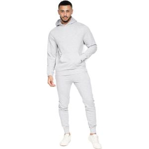 Crosshatch Heren Emmon Hoodie en Joggers Set (Grijze Mergel)