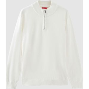 Pull tricoté demi-zip noir slim fit Ds Damat