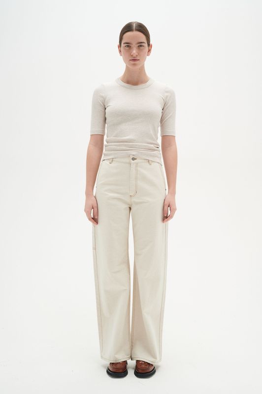 InWear, Dames, Tops, Beige, Maat: L Katoen,