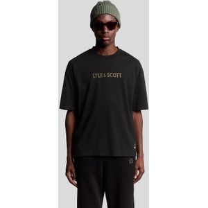Lyle & Scott - Lounge T-shirt - Zwart - Grafische Print