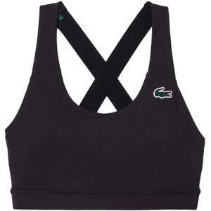 Lacoste Dames/Dames Stretch Ademend Sport Bralette (Zwart)