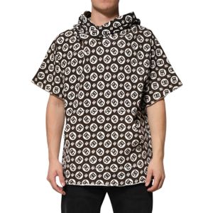 Logo Afdruk Korte Mouw Hoodie