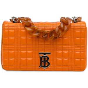 Vintage Burberry Small Lola Resin Chain Shoulder Bag Orange