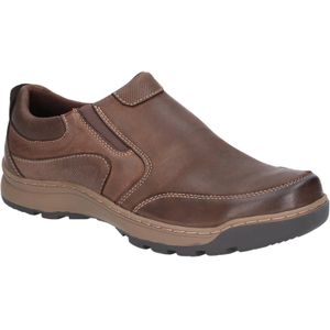 Hush Puppies Heren Jasper Slip On Lederen Schoenen (Bruin)