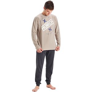 Winterpyjama lange mouw ronde hals MU1 heren