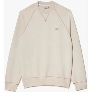Lacoste - Round Neck - Sweatshirt - Beige - Organic Cotton