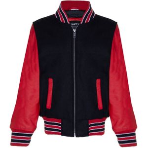 Varsity - Infinity Junior - Bomberjack - Zwart en Rood - Kinderen 3-13 jaar