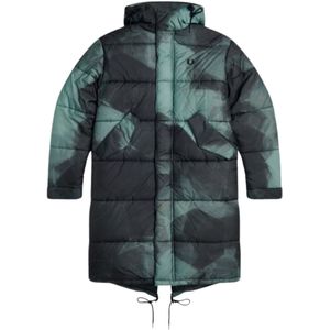 Fred Perry - Pakra - Gewatteerde Jas - Marineblauw - Camouflage