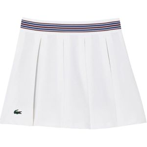 Lacoste Dames/Dames Piqué Tennisrokje (Wit/blauw)