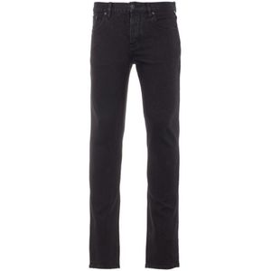 Men's Pretty Green Castlefield Skinny Fit Jeans In Black - Maat 38/34