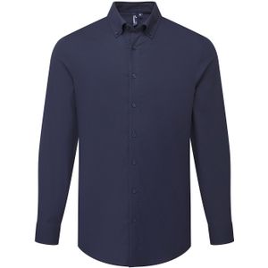 Premier Heren Supreme Oxford Formeel Overhemd Met Lange Mouwen (Marine)