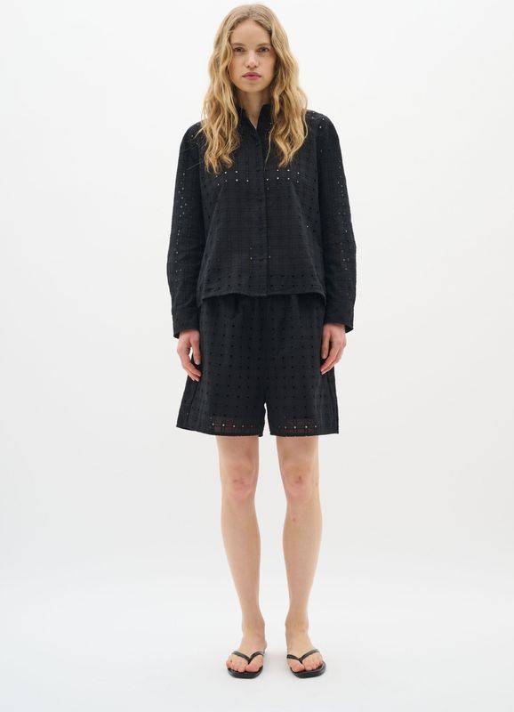 InWear - Dagma - Broek - Zwart - Katoen - Loosefit - Mid Waist