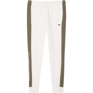Lacoste Heren Joggingbroek Kleurblok (Crème)