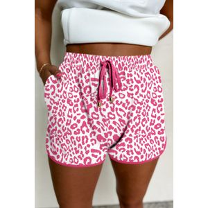 Leopardprint Joggingbroek met Touwtjes