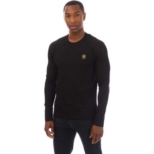 Belstaff - Cotton Jersey - T-shirt - Zwart - Lange Mouwen