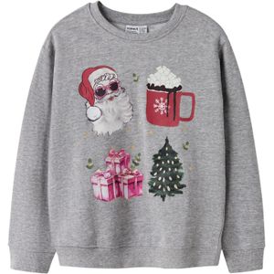 Sweatshirt - Kerst - Geborstelde Sweatstof - Lange Mouwen - Regular Fit