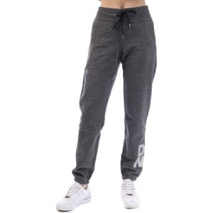 Dames DKNY Foil Logo Jogger met Zakken in Zwart Zilver