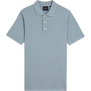 Lyle & Scott Heren Superfijn Poloshirt (Blauw)