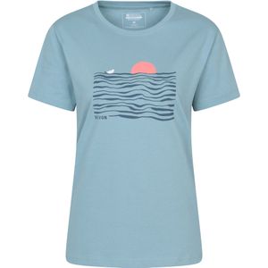 Mountain Warehouse Dames Devon Relaxed Fit T-Shirt (Lichtblauw)