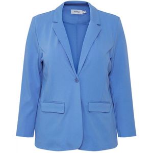 Fransa Plus Size Selection blazer FPSTRETCH blauw